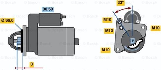 BOSCH 0 001 108 143 - Стартер unicars.by