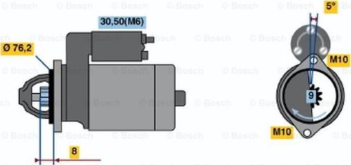 BOSCH 0 001 108 156 - Стартер unicars.by