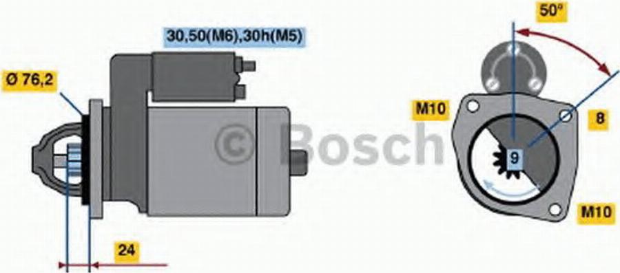 BOSCH 0 001 108 169 - Стартер unicars.by