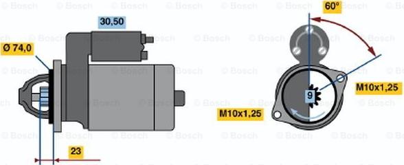 BOSCH 0 001 108 118 - Стартер unicars.by