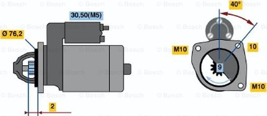 BOSCH 0 001 108 189 - Стартер unicars.by