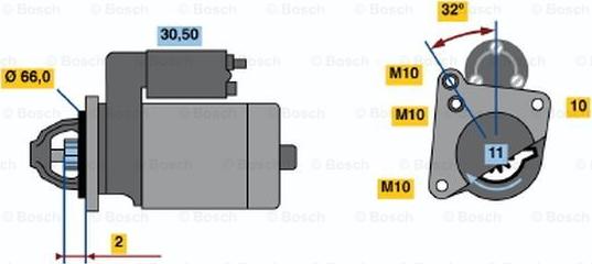 BOSCH 0 001 108 182 - Стартер unicars.by