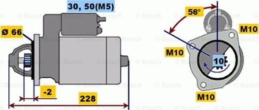 BOSCH 0 001 108 183 - Стартер unicars.by