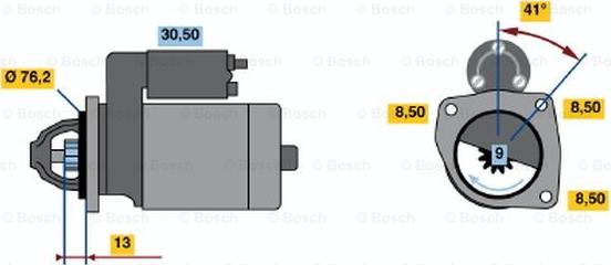 BOSCH 0 001 108 136 - Стартер unicars.by