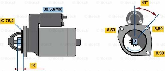 BOSCH 0 001 108 241 - Стартер unicars.by