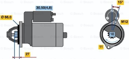 BOSCH 0 001 107 450 - Стартер unicars.by