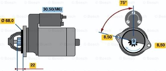 BOSCH 0 001 112 035 - Стартер unicars.by