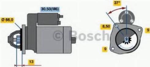 BOSCH 0 001 107 411 - Стартер unicars.by