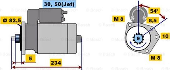 BOSCH 0 001 107 025 - Стартер unicars.by