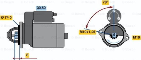 BOSCH 0 986 018 690 - Стартер unicars.by