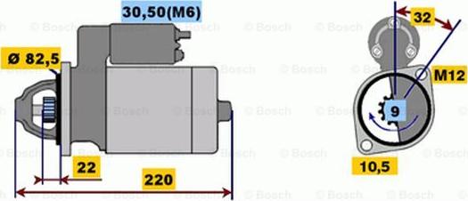 BOSCH 0 001 107 101 - Стартер unicars.by