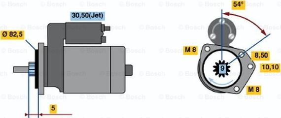 BOSCH 0 001 107 103 - Стартер unicars.by