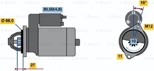 BOSCH 0 001 115 082 - Стартер unicars.by