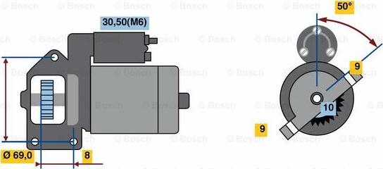 BOSCH 0 001 115 068 - Стартер unicars.by