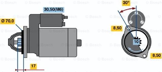 BOSCH 0 001 115 008 - Стартер unicars.by