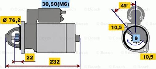 BOSCH 0 001 115 039 - Стартер unicars.by