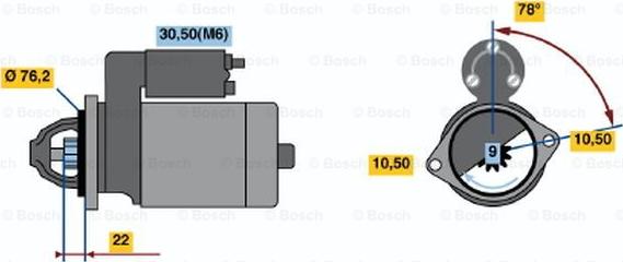 BOSCH 0 001 115 024 - Стартер unicars.by