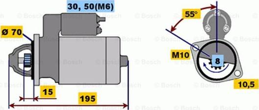 BOSCH 0 001 116 006 - Стартер unicars.by