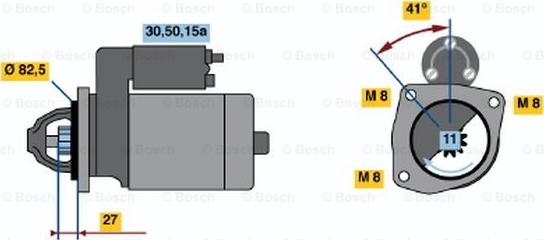 BOSCH 0 001 110 083 - Стартер unicars.by