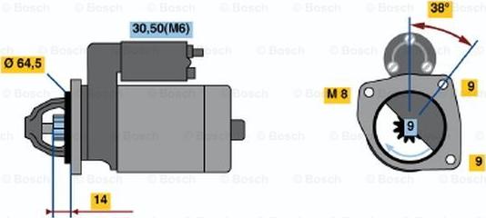 BOSCH 0 001 113 006 - Стартер unicars.by