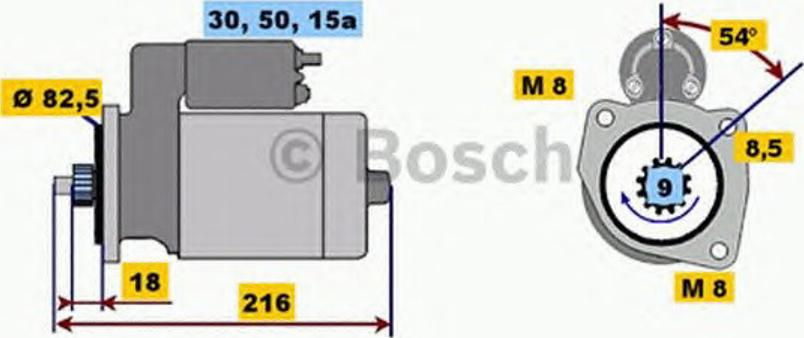 BOSCH 0 001 113 001 - Стартер unicars.by