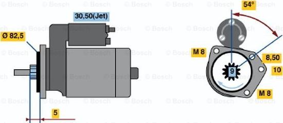 BOSCH 0 001 112 044 - Стартер unicars.by