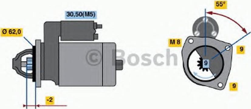 BOSCH 0001112041 - Стартер unicars.by