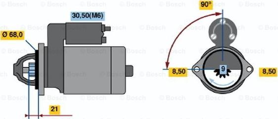 BOSCH 0 001 112 015 - Стартер unicars.by