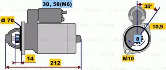 BOSCH 0 001 112 017 - Стартер unicars.by