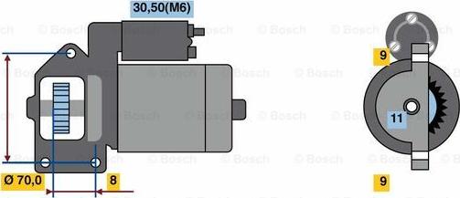 BOSCH 0 001 139 001 - Стартер unicars.by