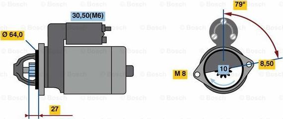 BOSCH 0 001 138 011 - Стартер unicars.by