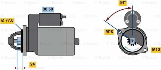 BOSCH 0 001 138 017 - Стартер unicars.by