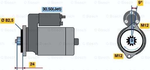 BOSCH 0 001 125 513 - Стартер unicars.by