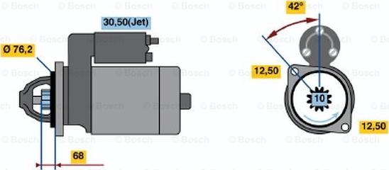 BOSCH 0 001 125 048 - Стартер unicars.by