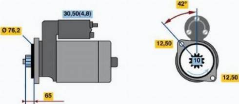 BOSCH 0 001 123 015 - Стартер unicars.by