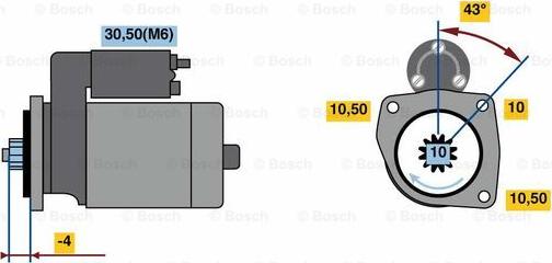 BOSCH 0 001 121 427 - Стартер unicars.by