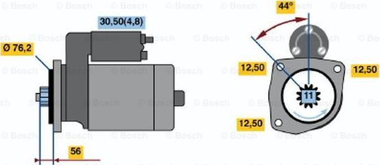 BOSCH 0 001 123 028 - Стартер unicars.by