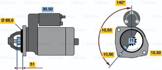 BOSCH 0 001 364 206 - Стартер unicars.by