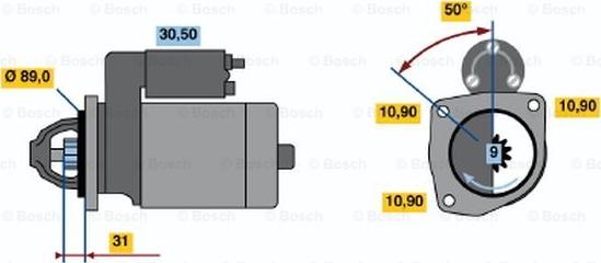 BOSCH 0 986 012 700 - Стартер unicars.by