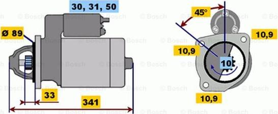 BOSCH 0 001 368 064 - Стартер unicars.by