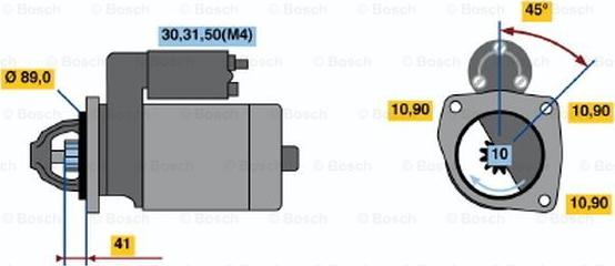 BOSCH 0 001 368 083 - Стартер unicars.by