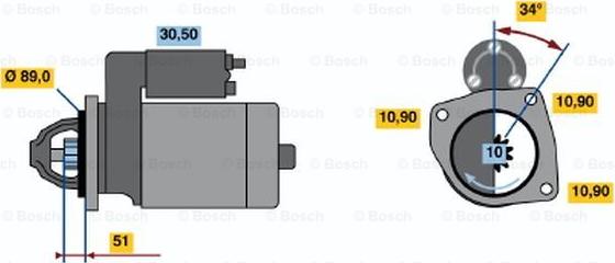 BOSCH 0 001 368 073 - Стартер unicars.by