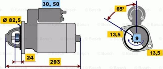 BOSCH 0 001 363 112 - Стартер unicars.by