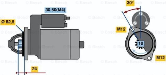 BOSCH 0 001 363 123 - Стартер unicars.by