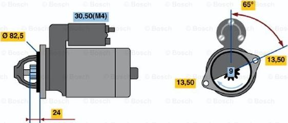 BOSCH 0 001 362 050 - Стартер unicars.by