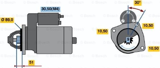 BOSCH 0 001 362 051 - Стартер unicars.by