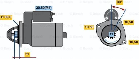 BOSCH 0 001 362 052 - Стартер unicars.by