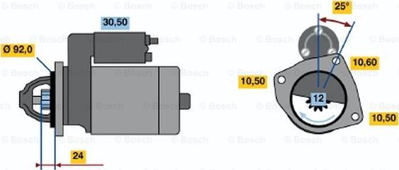 BOSCH 0 001 362 307 - Стартер unicars.by