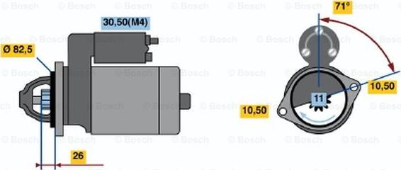 BOSCH 0 001 362 702 - Стартер unicars.by