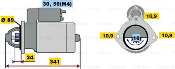 BOSCH 0 001 367 051 - Стартер unicars.by